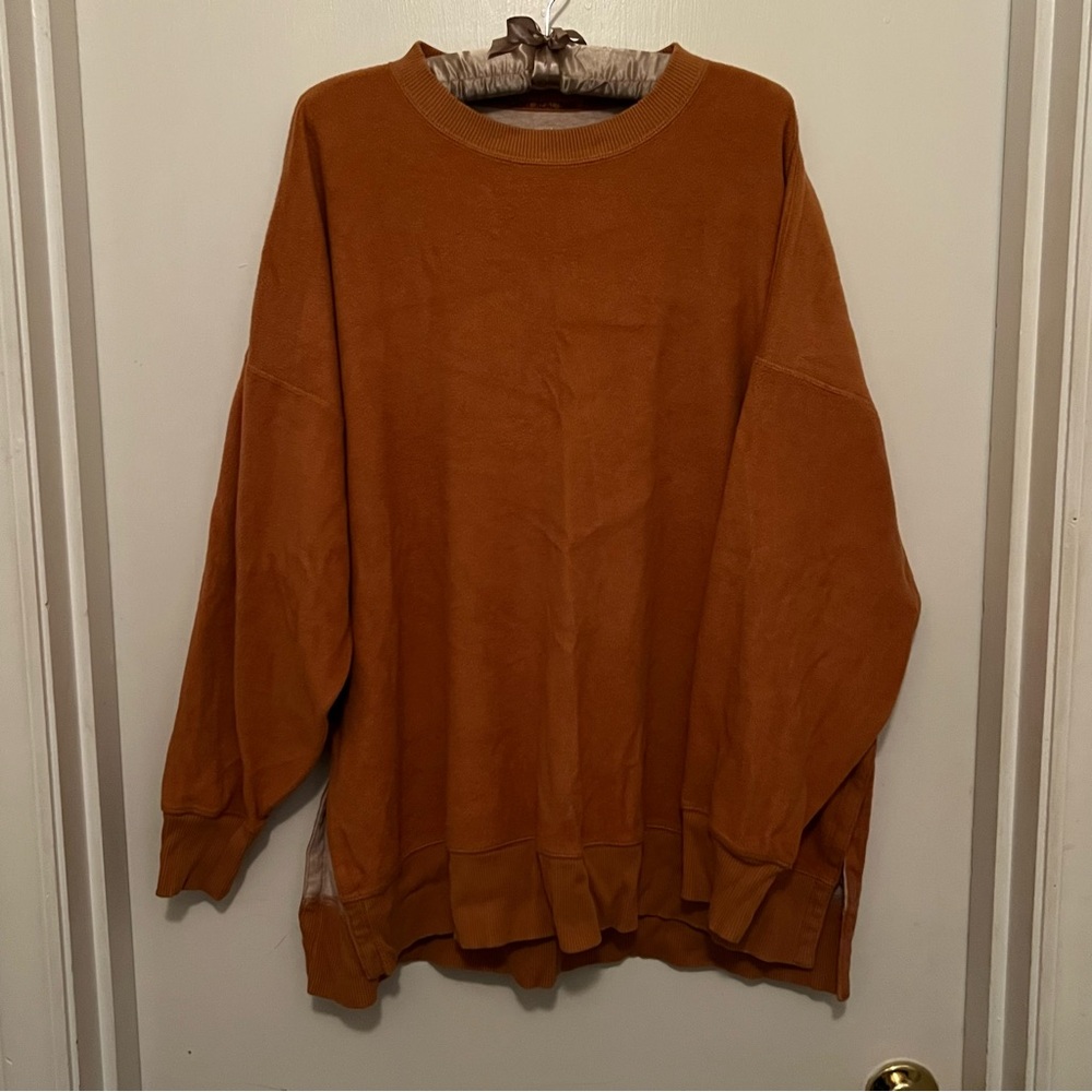 Aerie Women’s Rust Orange Oversized Sweatshirt Size XL